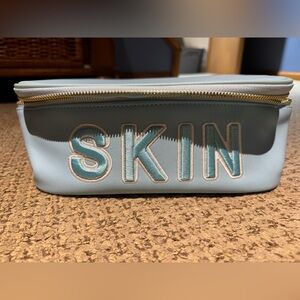 Blue SKIN Cosmetic Bag w/ Mirror